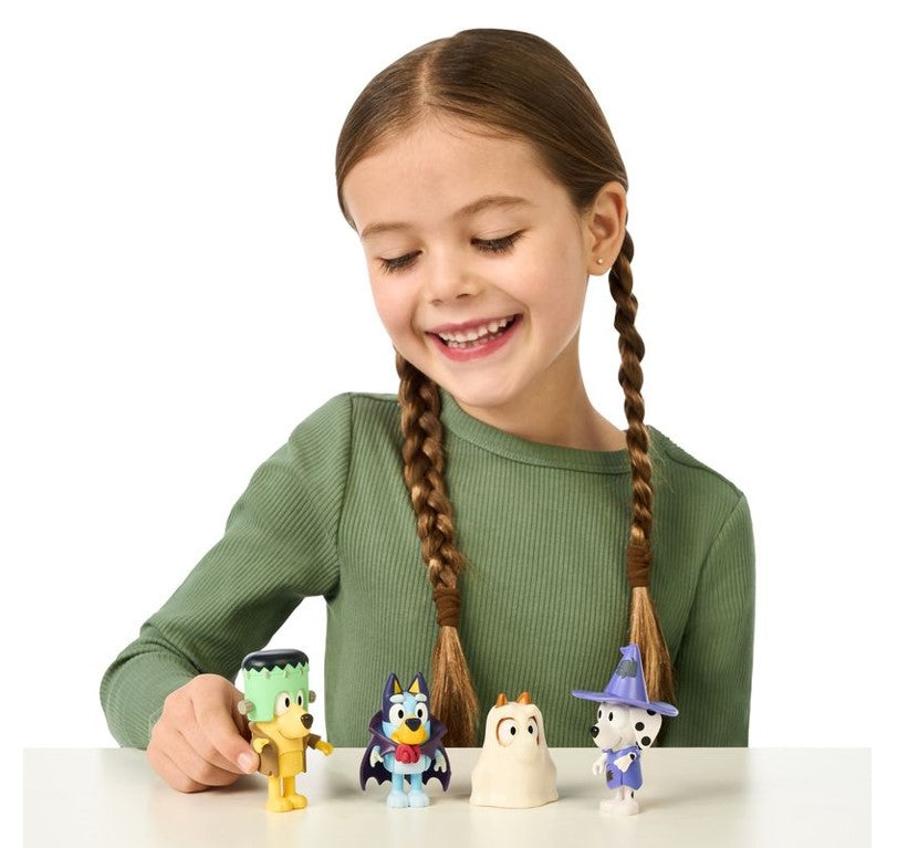 Mini Figuras Bluey Story Pack 4 Bonecos 7910 - Candide