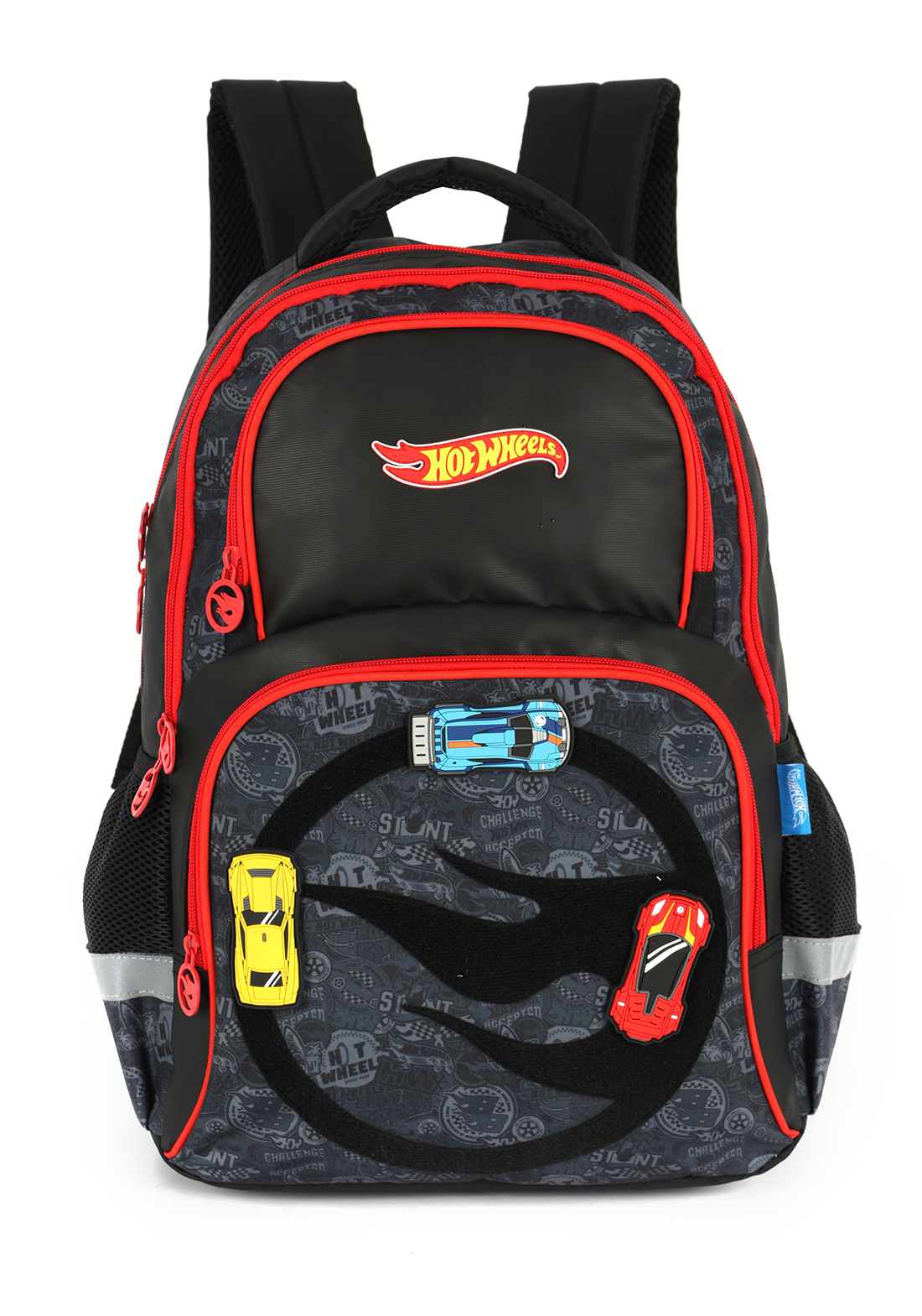 Mochila Hot Wheels Luxcel com 3D Carros em Alto-Relevo Escolar Juvenil