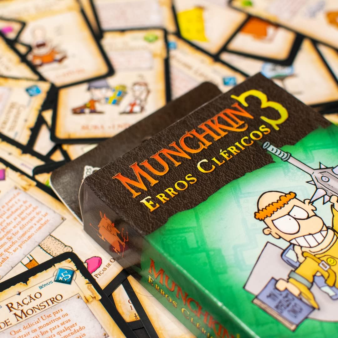 Jogo de Cartas Expansão Munchkin 3 Erros Cléricos - Galápagos