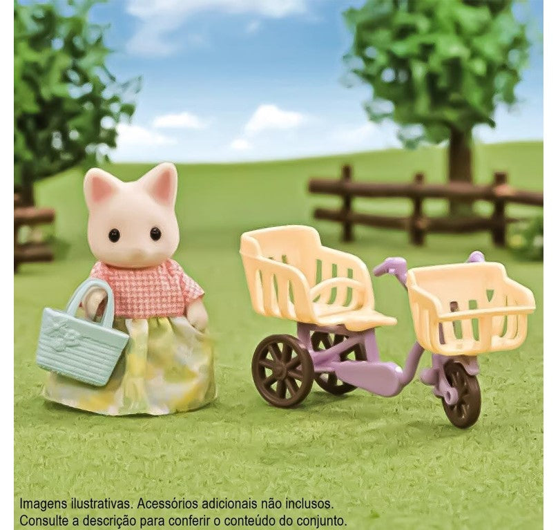 Sylvanian Families Passeio De Bicicleta Mamãe Gato - Epoch