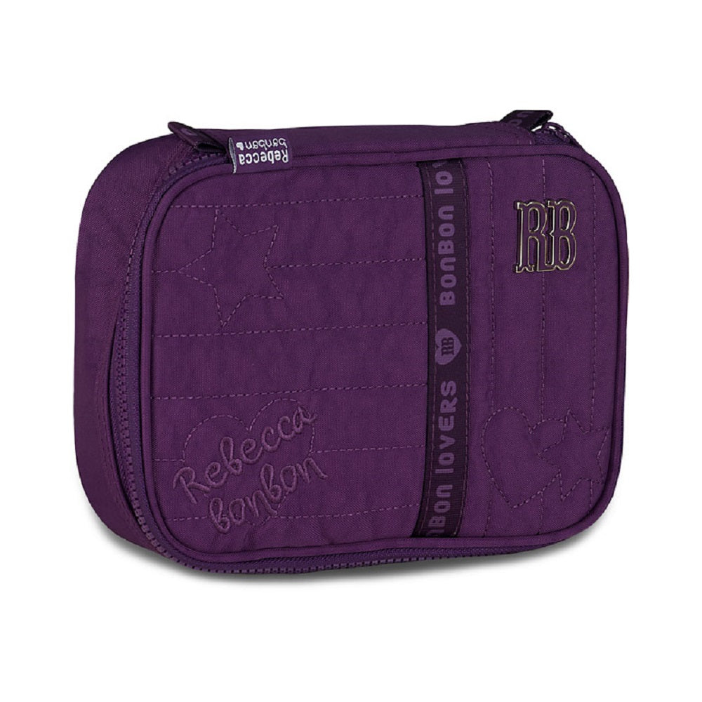 Kit Escolar Rebecca Bonbon – Mochila + Lancheira + Estojo Lilás