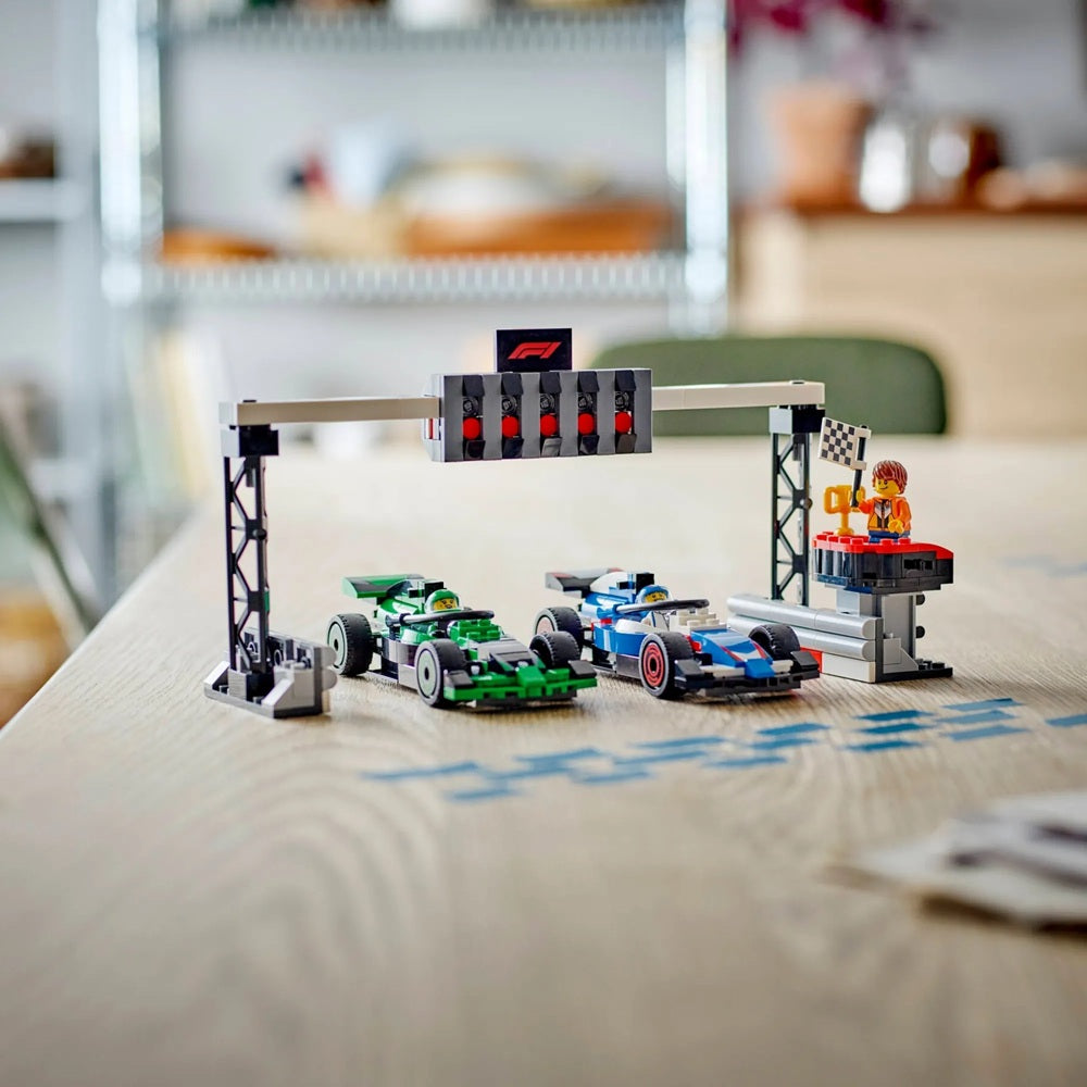 Lego City F1 Grid com carros de corrida VCARB e Sauber - 60474