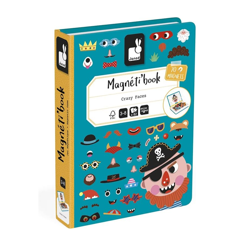 Livro Magnético Crazy Faces Personagens - Maped