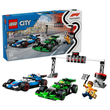 Lego City F1 Grid com carros de corrida VCARB e Sauber - 60474