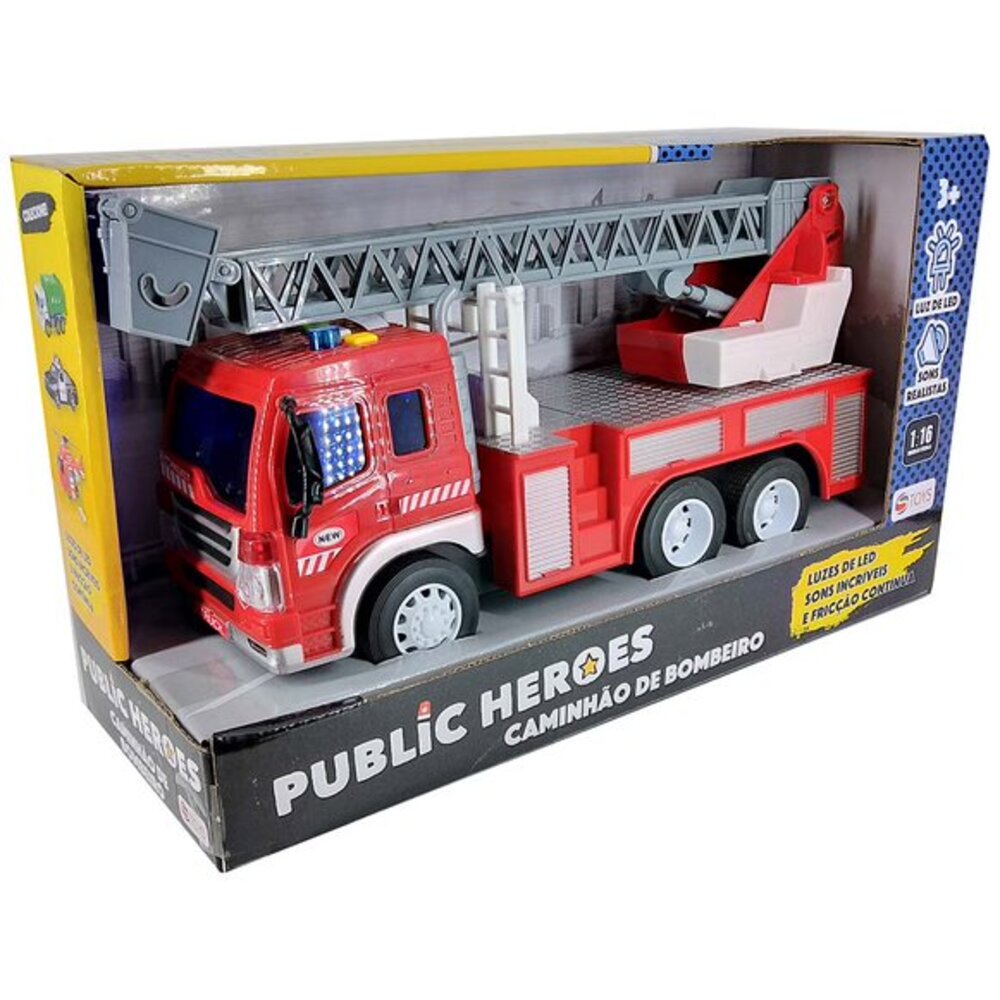 Veículo Caminhão de bombeiros 1:16 - Shiny Toys