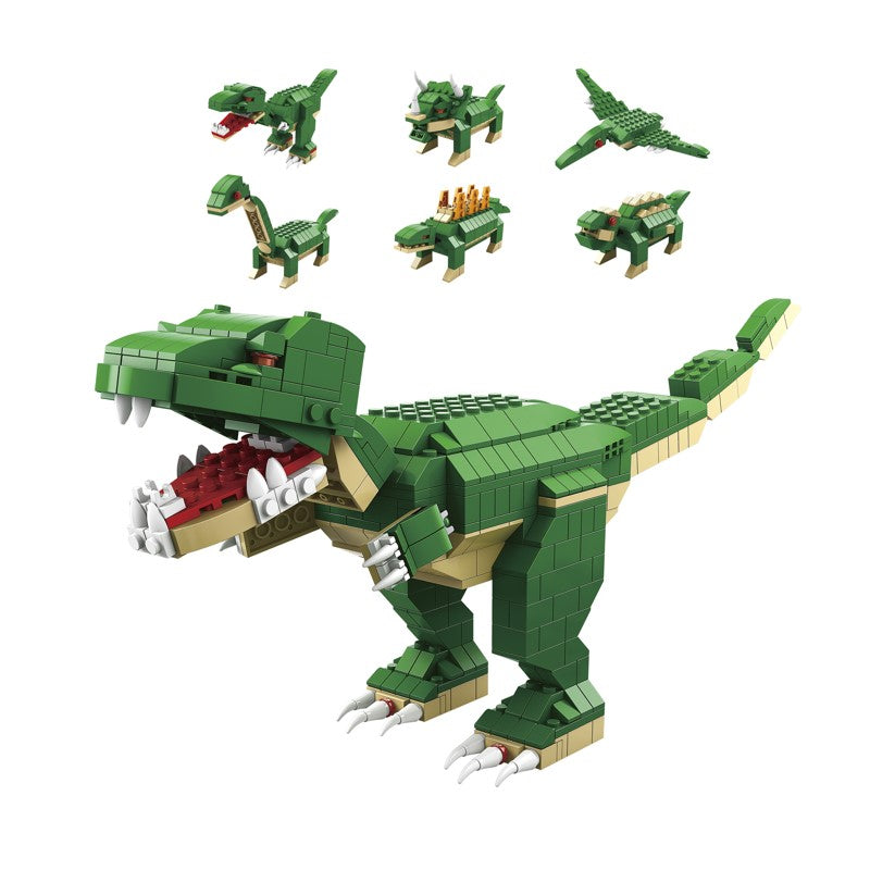Blocos De Montar Dinossauro T-Rex Kit 1000 Peças 6 Em 1 - Brink Center