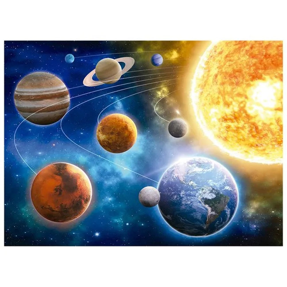 Quebra-Cabeça Sistema Solar Fluorescente 500 pçs - Grow