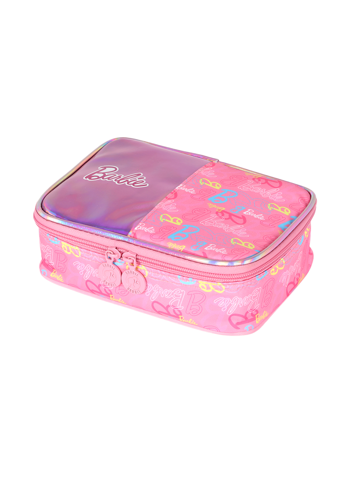 Estojo Box Organizador Barbie PINK Holográfico Luxcel