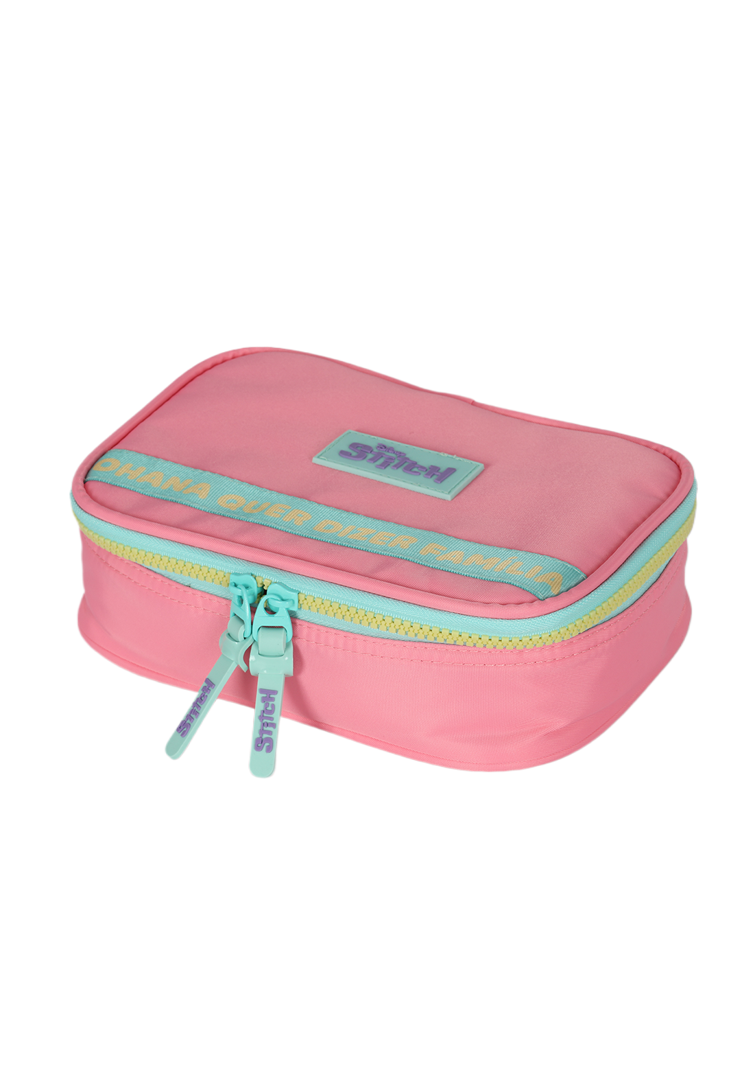 Estojo Box Organizador Stitch Disney Luxcel Rosa Ohana