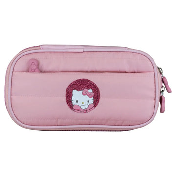Estojo Box Puffer Hello Kitty – Organização com Toque Macio e Brilho Fashion!
