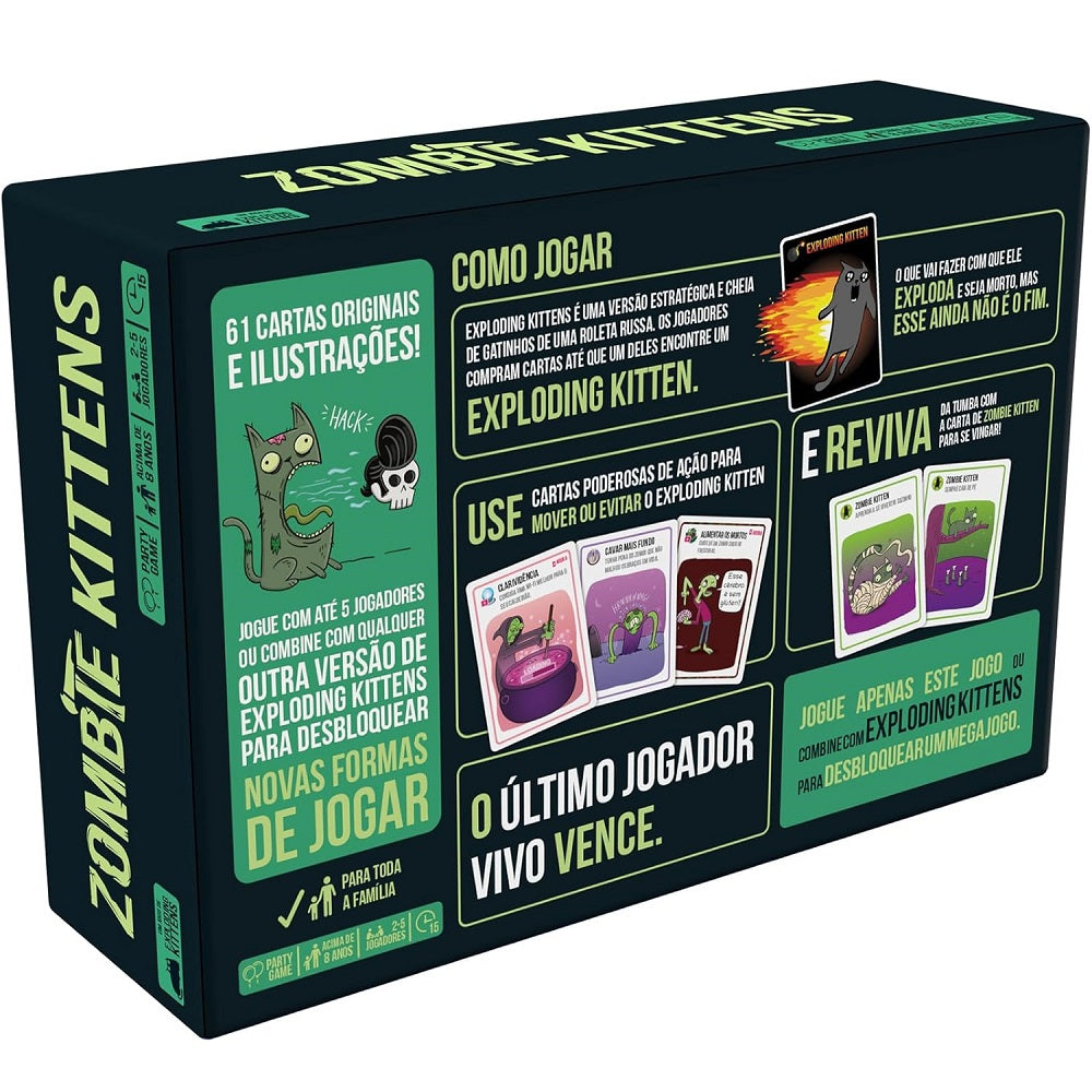 Jogo Exploding Kittens: Zombie Kittens - Galápagos