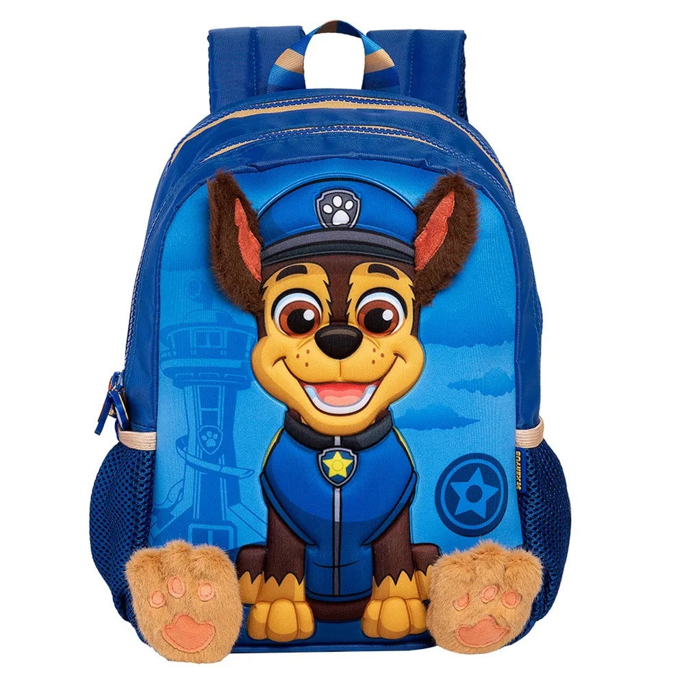 Mochila Infantil 12 Chase Patrulha Canina – Pronto pra ação, sempre ao seu lado!