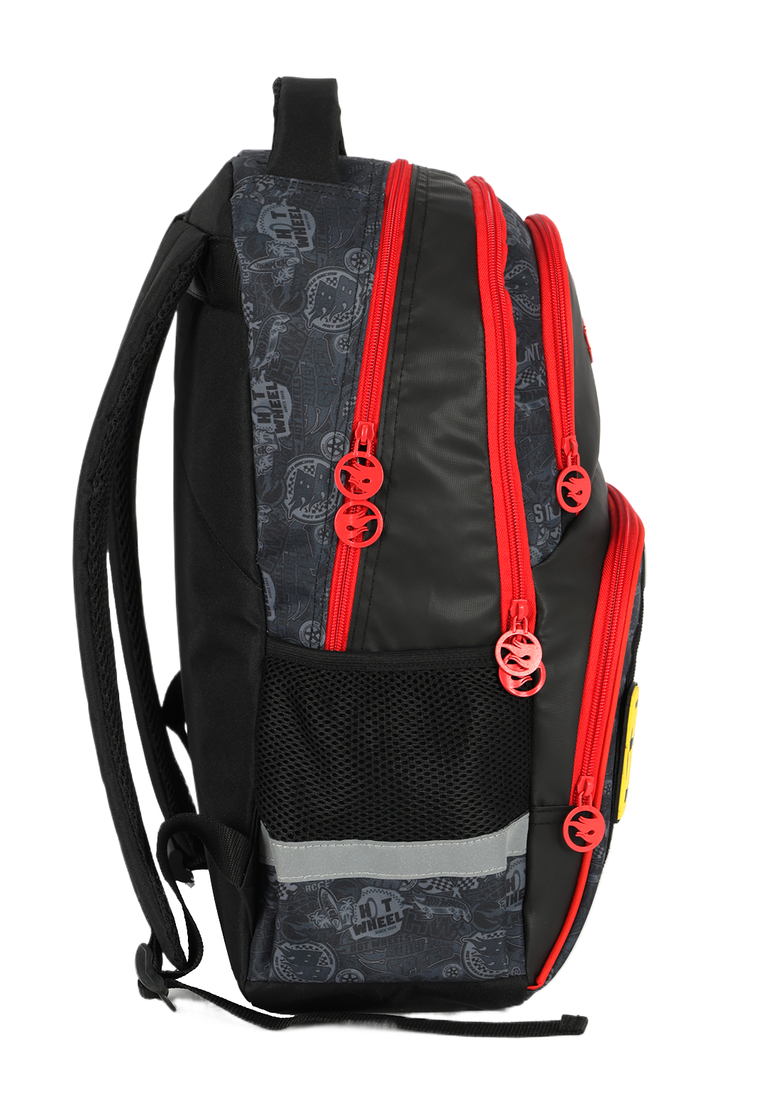 Mochila Hot Wheels Luxcel com 3D Carros em Alto-Relevo Escolar Juvenil