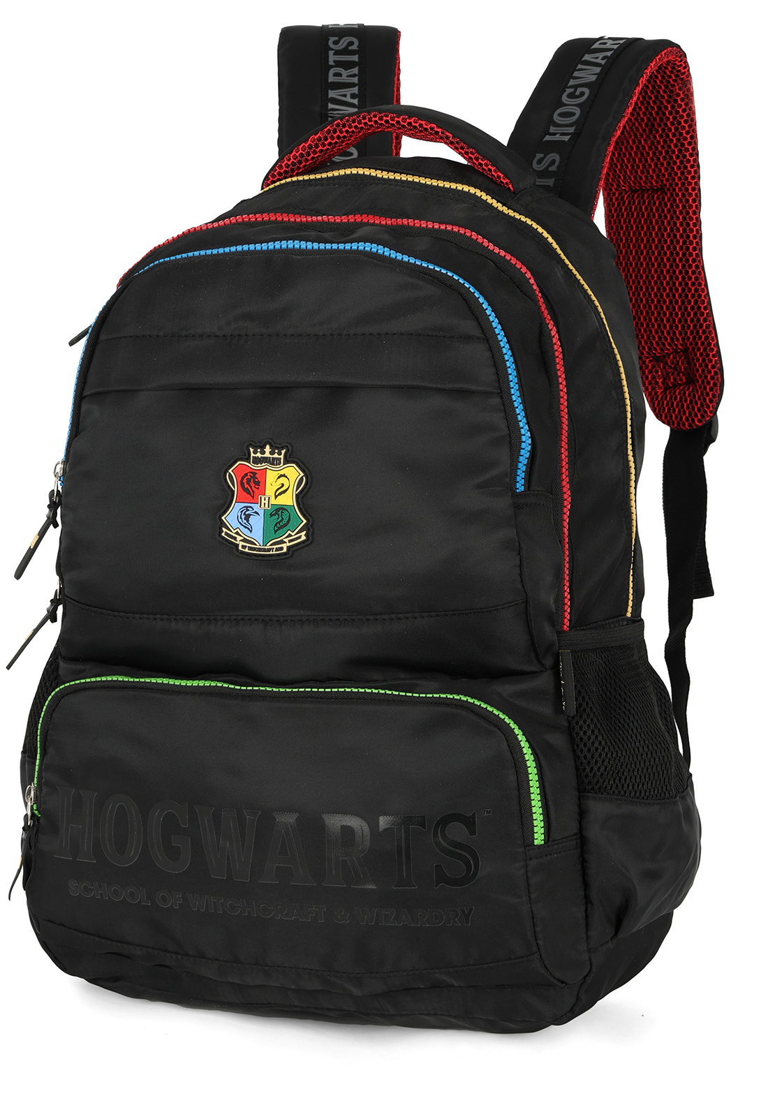 Mochila Hogwarts Luxcel – Oficial Harry Potter (Detalhes Coloridos)