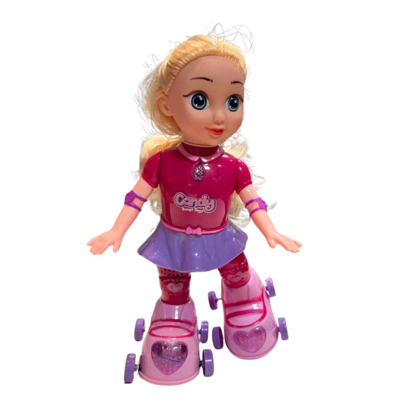 Boneca Candy Patinadora com Luzes E Sons - Zoop
