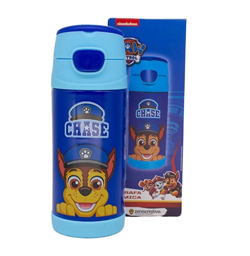 Garrafa Térmica Handle Chase Patrulha Canina - Zona Criativa