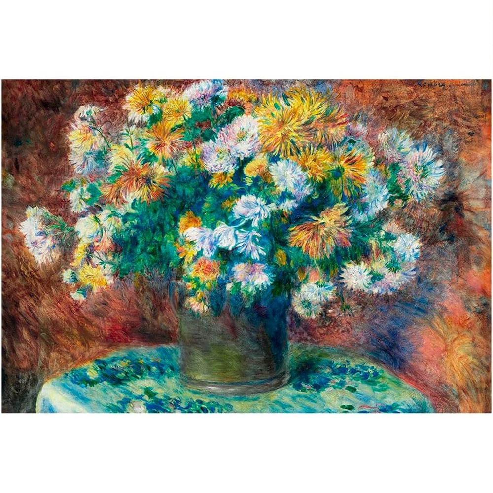Mini Quebra-cabeça 1000 peças Vaso de Flores de Renoir- Grow