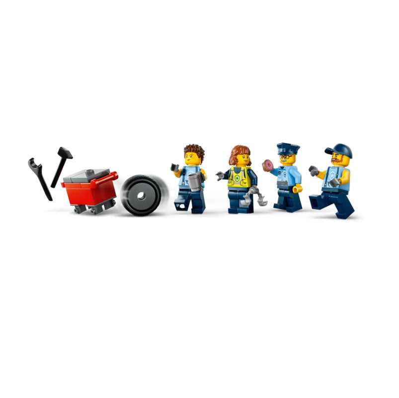 Lego City Garagem Carros de Polícia Personalizados - Lego
