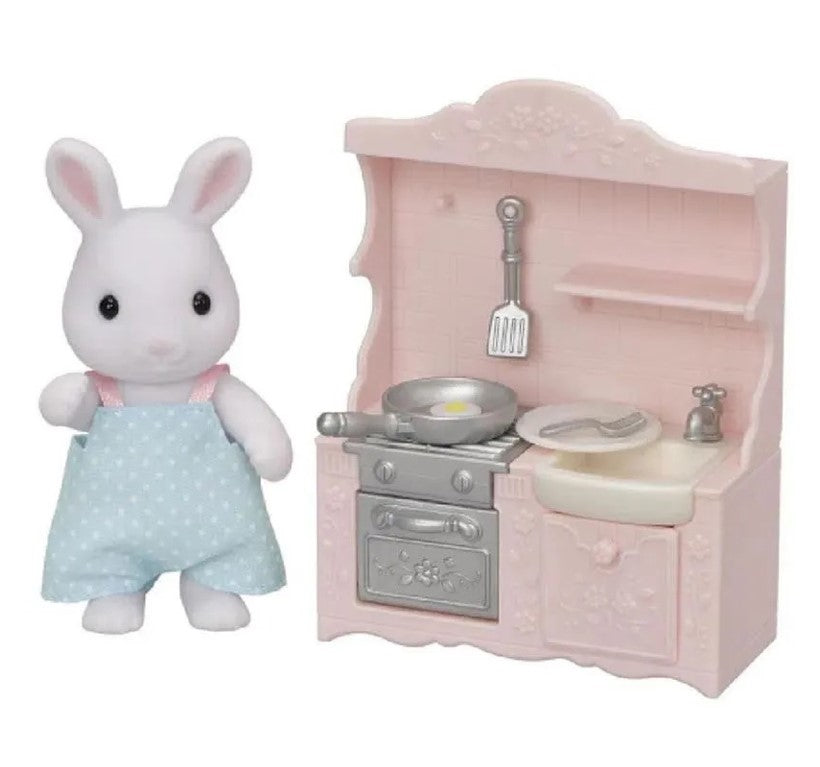 Sylvanian Families Conjunto Cozinha Papai Coelho Neve - Epoch