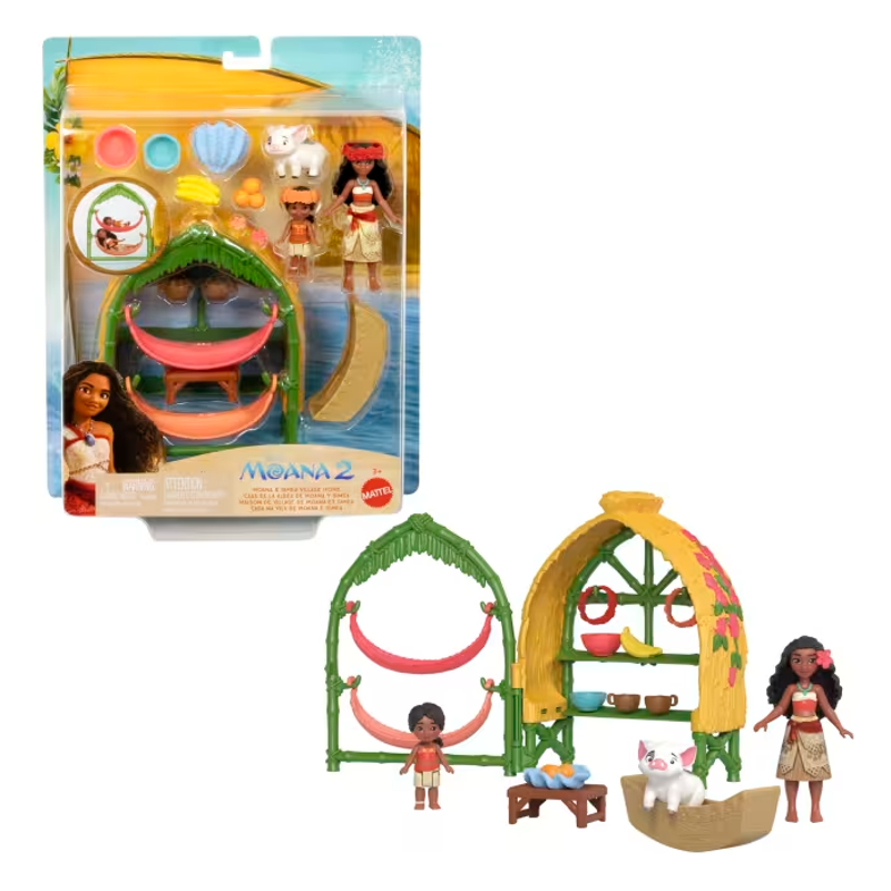 Conjunto de Brinquedo Casa Moana com Acessórios - Mattel