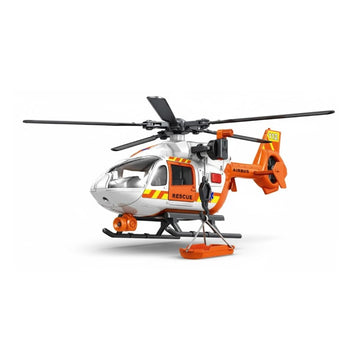 Helicóptero de Resgate Laranja com Luz e Som - Shiny Toys