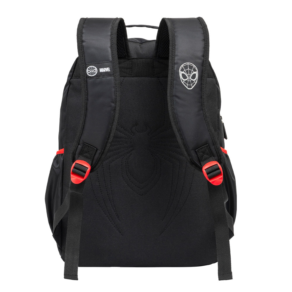 Kit Mochila de Costas G + Estojo Simples Homem-Aranha Marvel | Preto e Vermelho | Xeryus Oficial