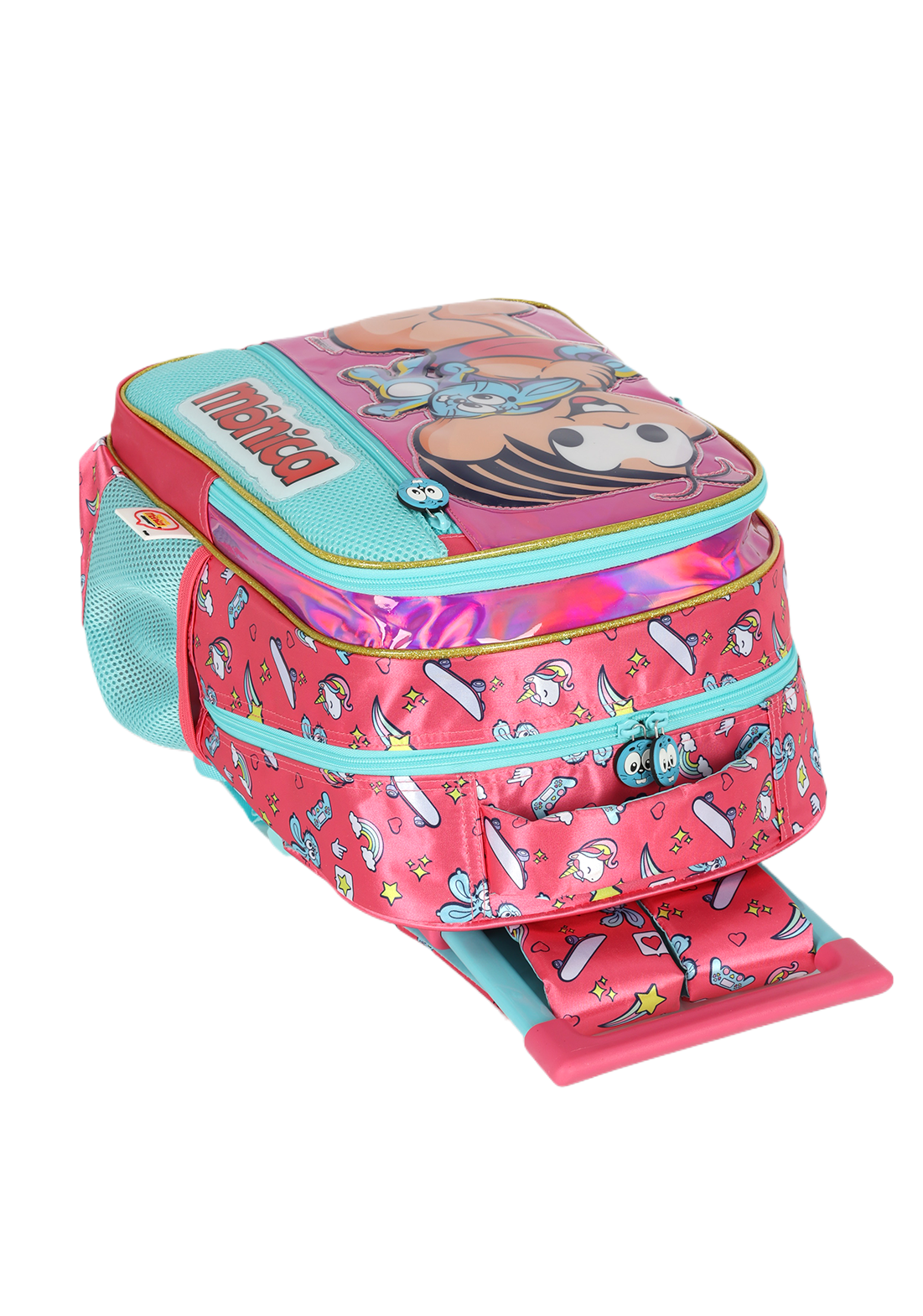 Mochila de Rodinhas Turma da Mônica