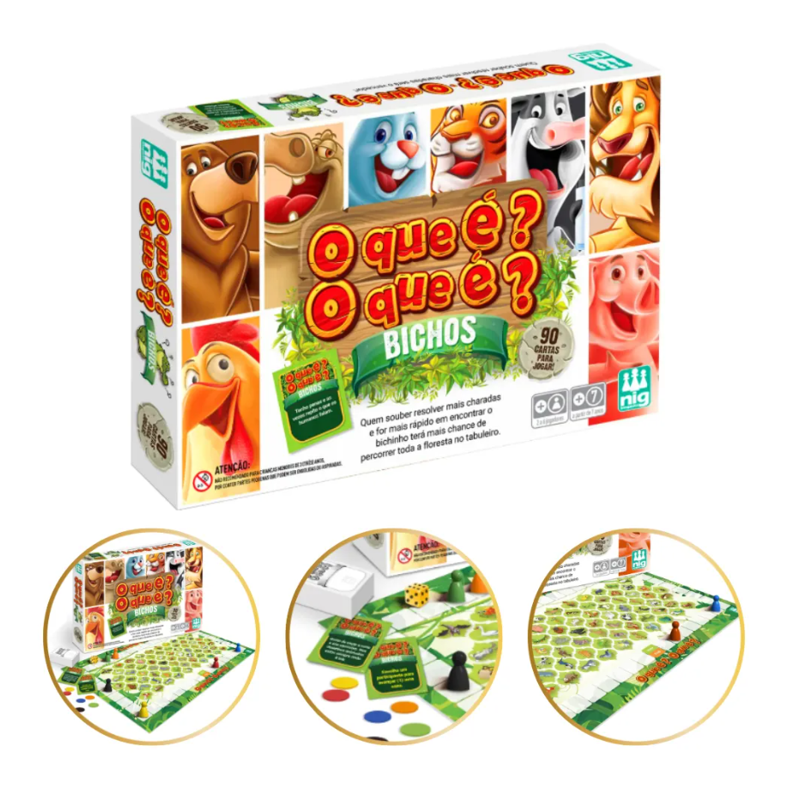 Jogo O Que É O Que É Bichos - Nig
