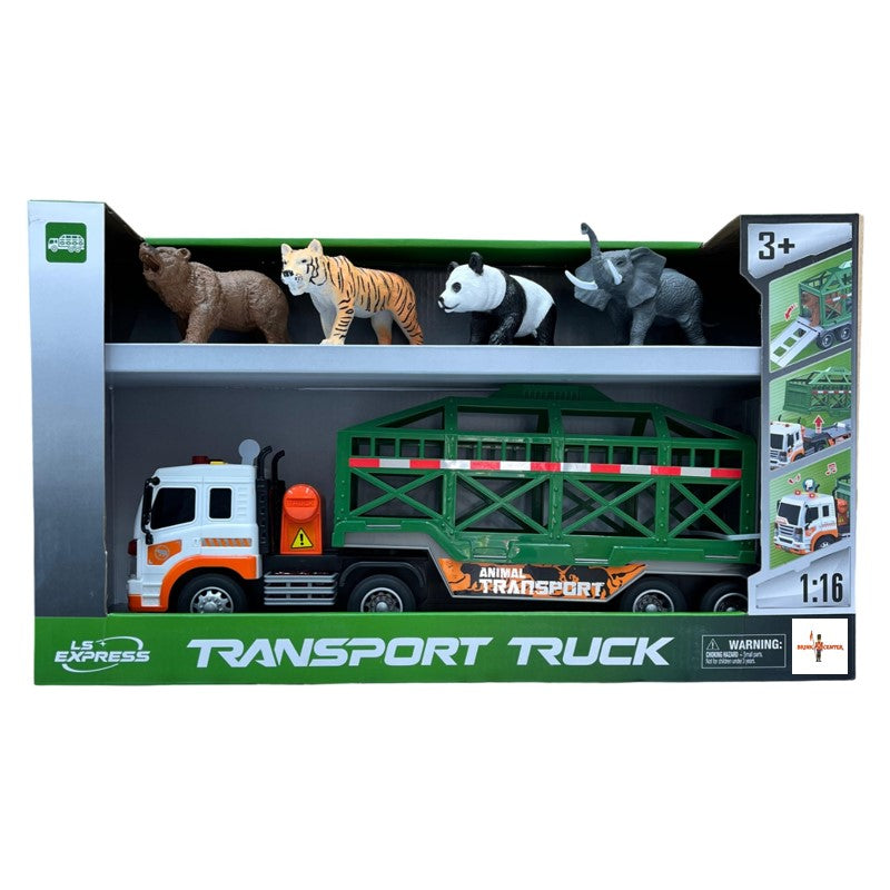 Caminhão de Brinquedo Transporte de Animais 1:16 - Brink Center