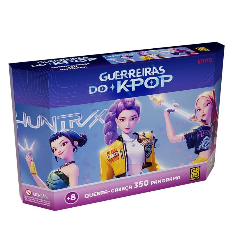 Quebra Cabeça 350 Peças Panorama Guerreiras Do K-pop - Grow