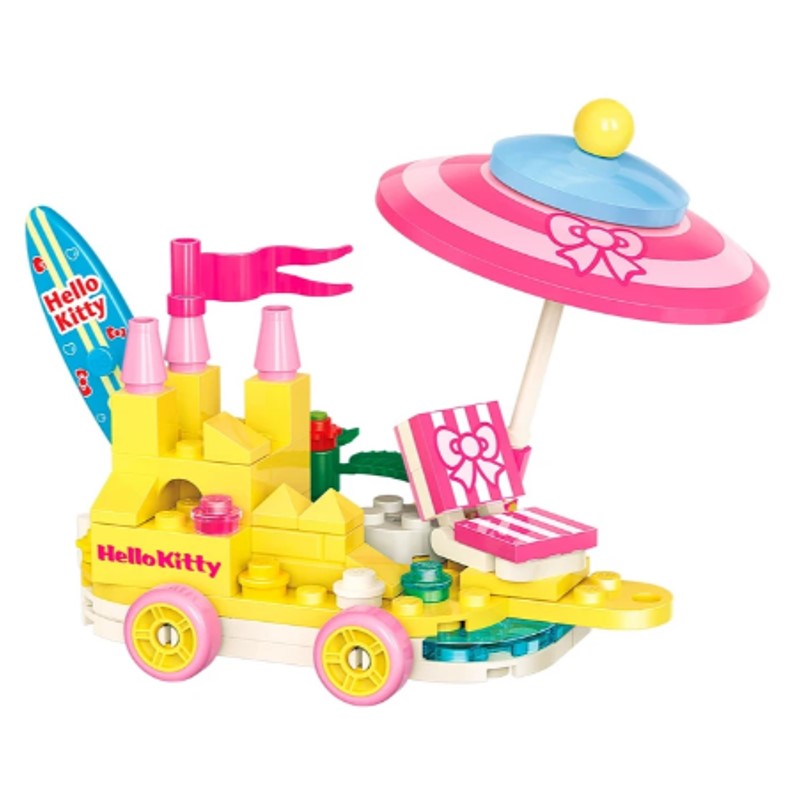 Bloco de Montar Banho de Sol Hello Kitty - KEEPPLAY