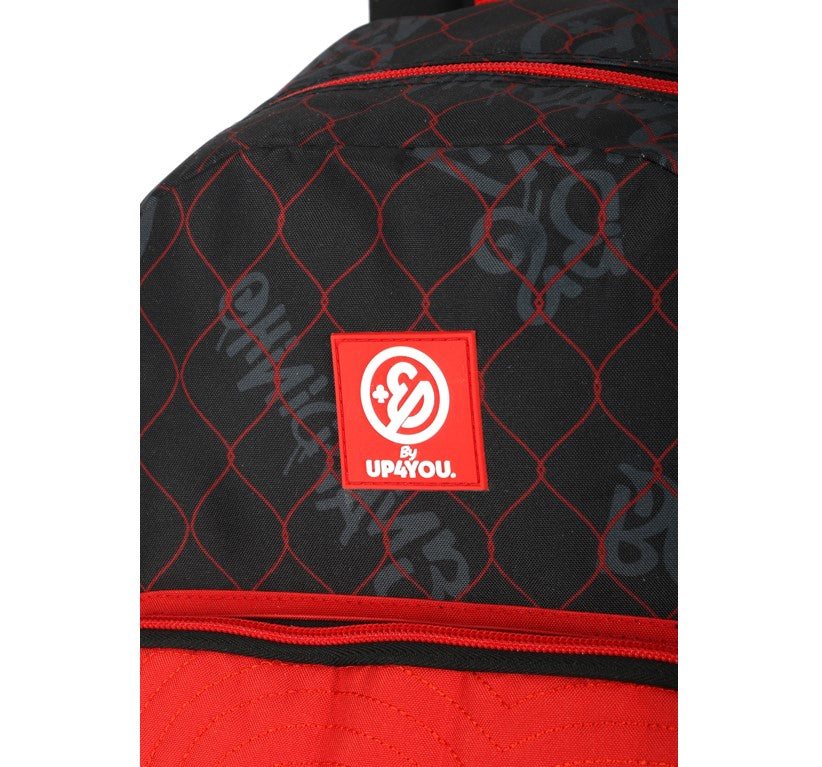 Mochila de Costas Escolar Enaldinho Vermelho Luxcel
