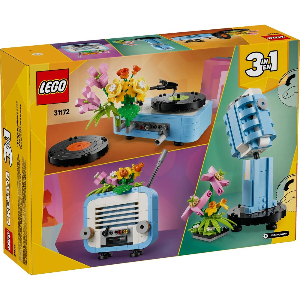 Lego Creator 3 em 1 Toca-Discos com Flores 31172