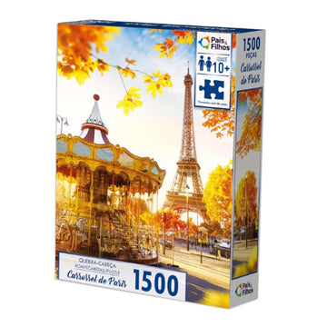 Quebra-Cabeça 1500 Peças Carrossel De Paris - Pais & Filhos