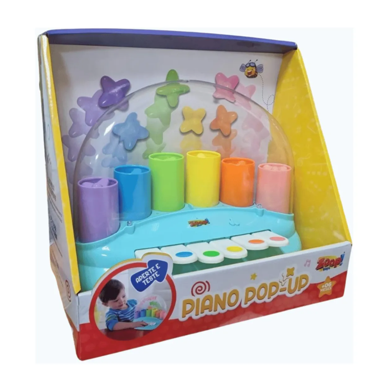 Pianinho Color Pop Up Zoop - Zoop Toys