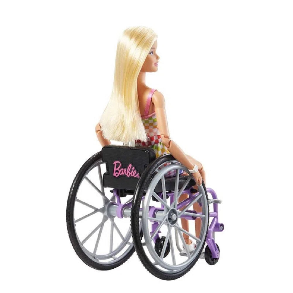 Barbie Fashionista Cadeira De Rodas Loira HJT13 - Mattel