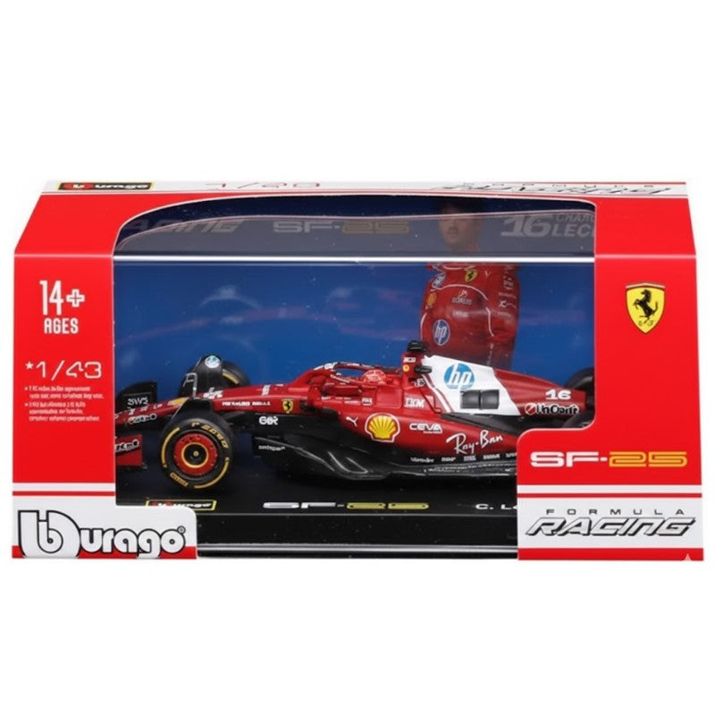 Miniatura Ferrari SF-25 1:43 Leclerc 16 - Burago