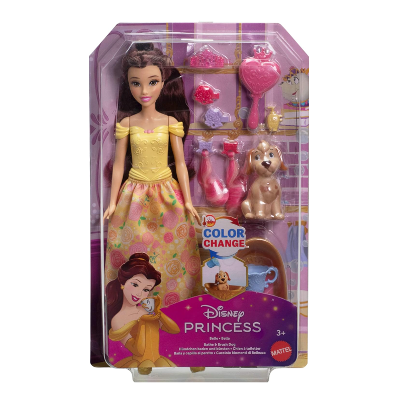 Boneca Disney Princesa Bela com Cachorrinho - Mattel