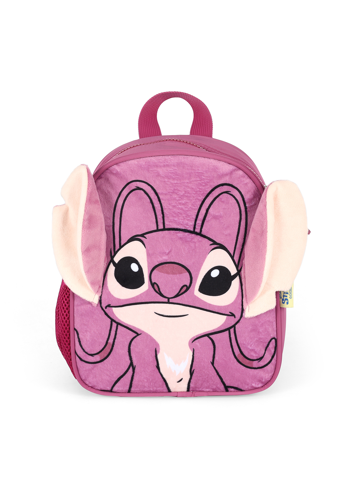 Lancheira Térmica Angel Stitch Disney Luxcel | Pink Roxa Pelúcia 3D | Com Orelhas