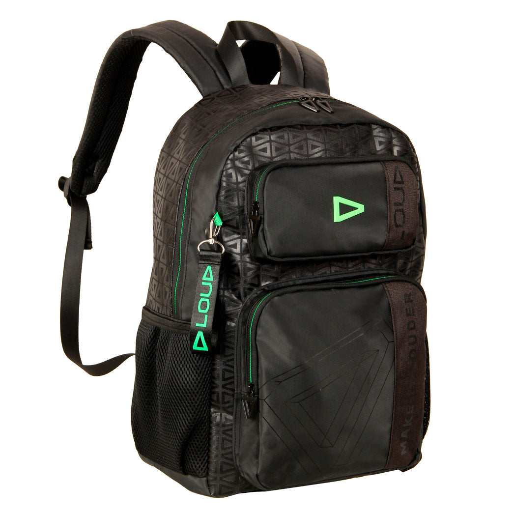 Mochila LOUD Oficial Gamer Escolar Compartimento Notebook LO26261 - Preto e Verde