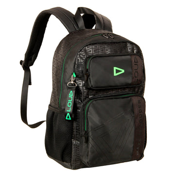 Mochila LOUD Oficial Gamer Escolar Compartimento Notebook LO26261 - Preto e Verde