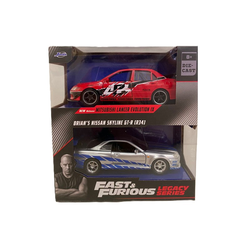 Pack Lancer e Nissan Skyline Velozes e Furiosos 1:32 - Jada