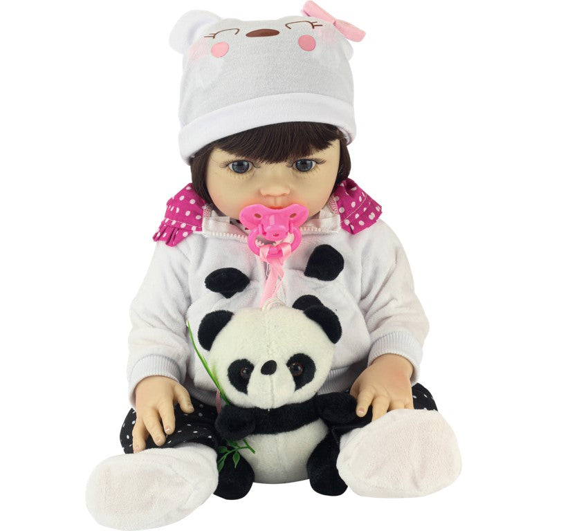 Boneca Bebê Reborn Realista Olhos Azuis com Acessórios Baby Star