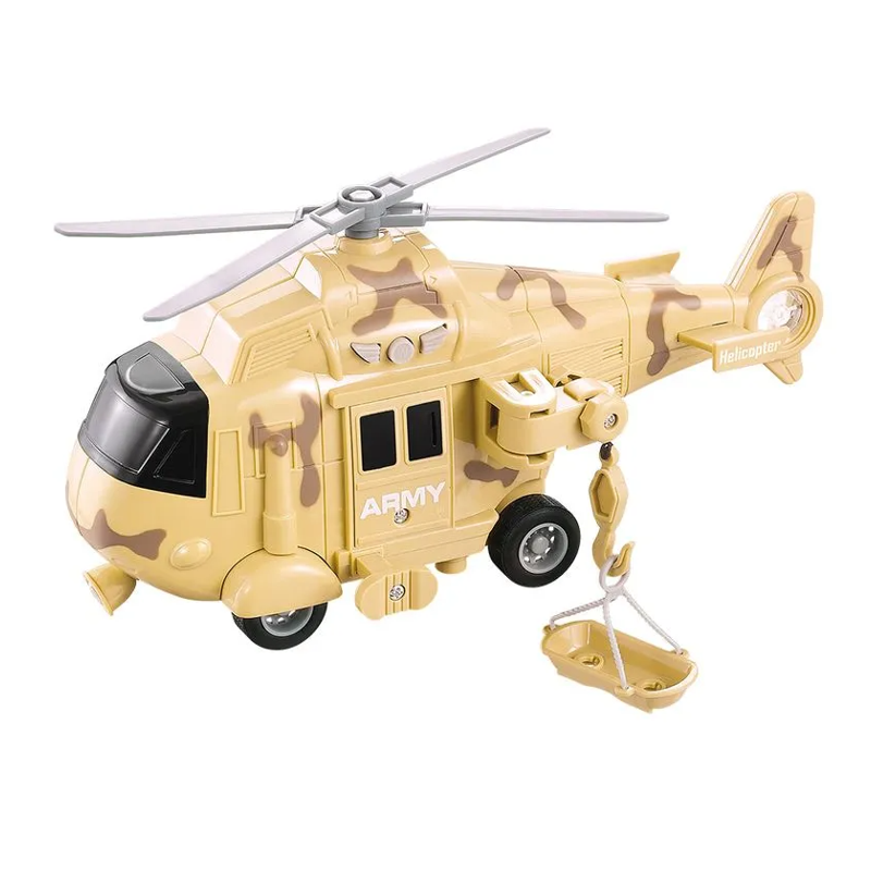 Helicóptero Operação Resgate Com Luz E Som - Dm Toys