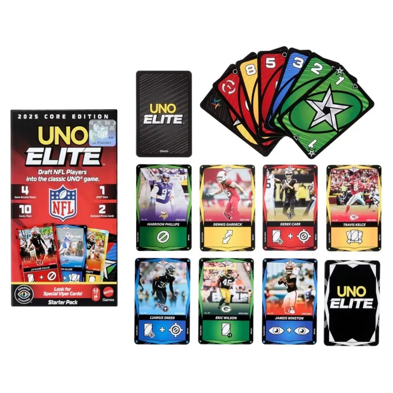 Jogo de Cartas Uno Elite NFL Pacote Inicial - Mattel