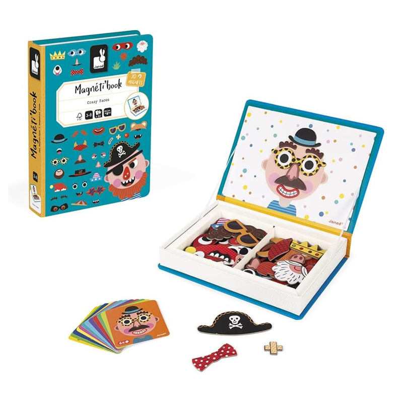 Livro Magnético Crazy Faces Personagens - Maped