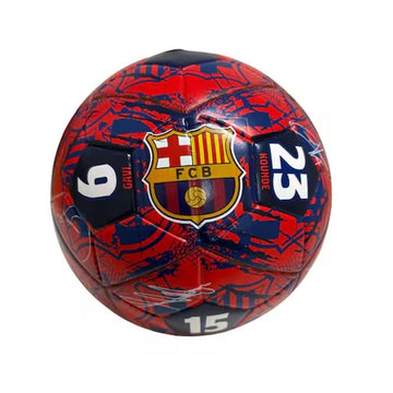 Bola de Futebol Nº5 Barcelona Assinaturas Vermelha