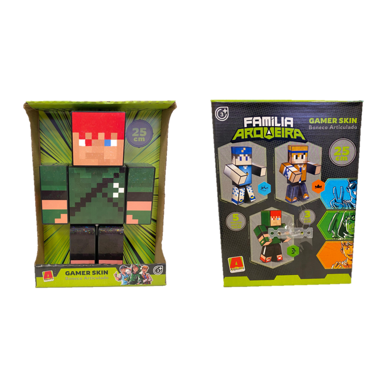 Boneco 25cm Robin Hood Minecraft - Algazarra