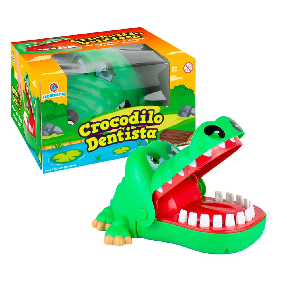 Brinquedo Crocodilo Dentista Cuidado com o Dente - Polibrinq