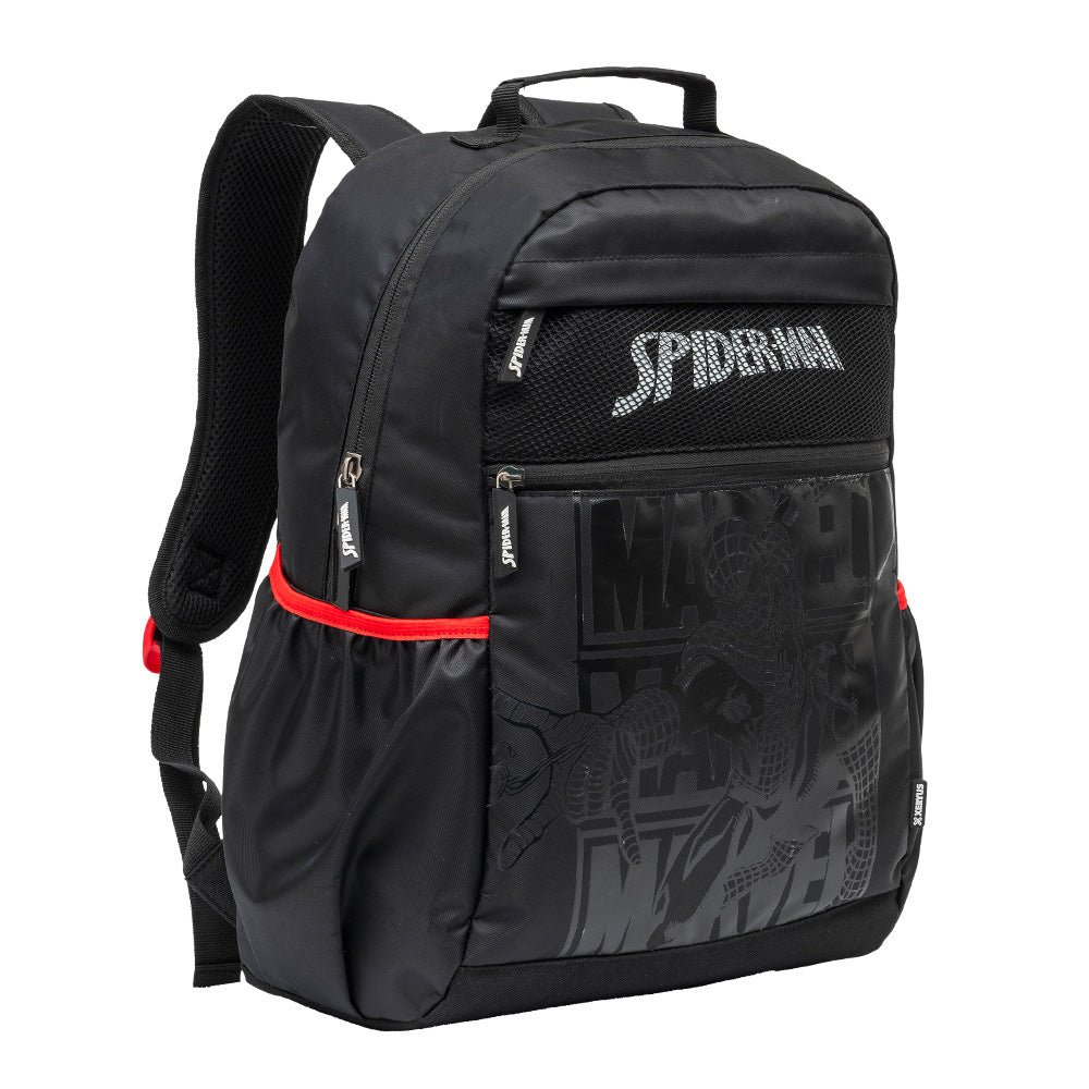 Mochila de Costas G Homem-Aranha Marvel | Preto e Vermelho | Acolchoada | Xeryus Oficial